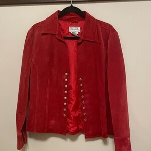 Live a Little 100% Genuine Red Leather Jacket